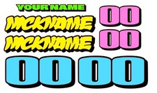 1 xset  VINYL SIGNS stickers