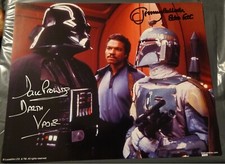 Dave Prowse Jeremy Bulloch Signed 8x10 Photo