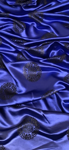 Blue black medallion chinese - blue,