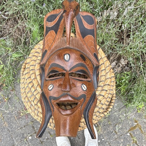 Hand carved wooden tribal - hand,
