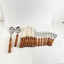 Vintage Wood Handled Stainless