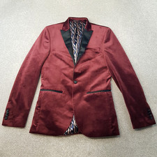 Next Mens Jacket 36R Burgundy
