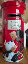 Red Postbox Tin Scottie Westie