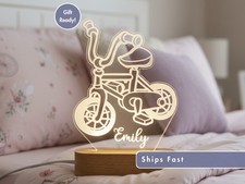 Bike Toy Custom Name Light
