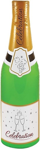 Inflatable champagne bottle - champagne,