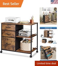 3-Drawer Rolling Filing