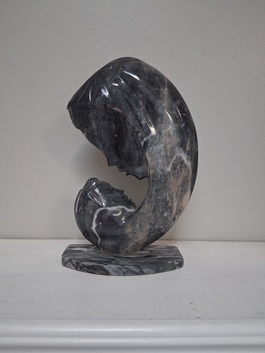 Vintage mother child marble - &,