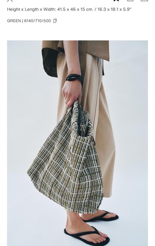 Zara tote bag with shiny - zara,