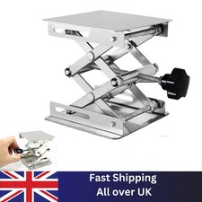 Lifting Table stainless steel Bracket Lab Jack Hand Held Height Adjustable