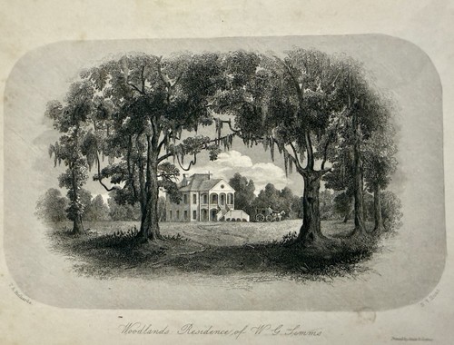 Antique print simms woodlands - antique,