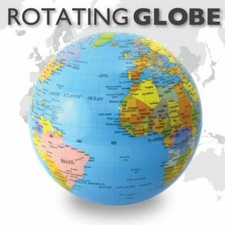 Black Blue World Globe Map