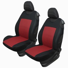 2 Red Front Car Seat Covers