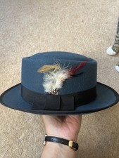 Women Winter Felt Hat Jazz Hat Fedoras Bow Bucket Trilby Fisherman Hat Basin Cap