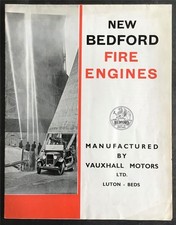 BEDFORD Fire Engines Commercial Sales Brochure 1930s  Standard  Special