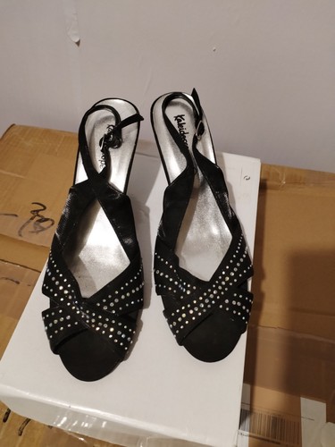 Black open toe - shoes,, 5