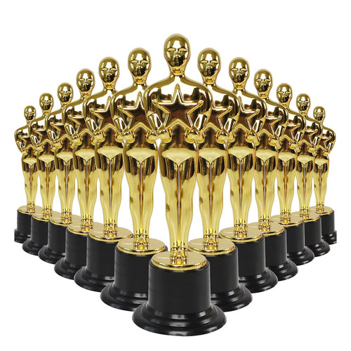 Pack plastic gold star - pack,