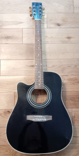 Harley benton 120ce bk - d-120ce-lh,