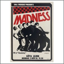 Madness 1980 Concert Poster