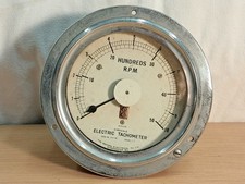 Vintage Cirscale Electric Tachometer - The Record Elcetrical Co Ltd Manchester