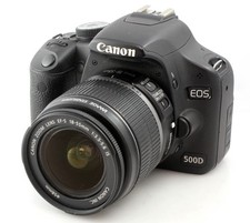 Canon EOS 500D - 15MP APS-C SLR Camera + EFS 18-55mm IS Zoom Lens