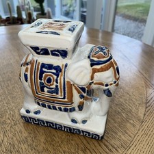 Vintage Ceramic Elephant Jardinière Plant Pot Stand. Excellent condition  