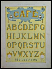 FRENCH ART NOUVEAU SHOP SIGN -