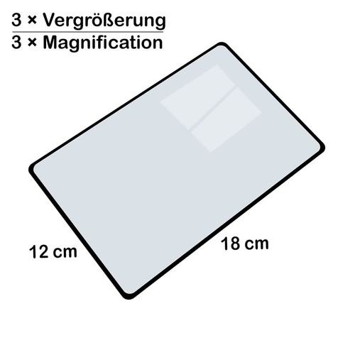 Large reading magnifier for - magnifier,
