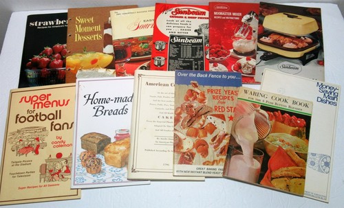 Lot vtg cookbooks - lot, sunbeam