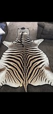 Genuine Felt Backed Zebra Flat