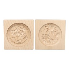 2pcs Wooden Cookie Mould 3.94"
