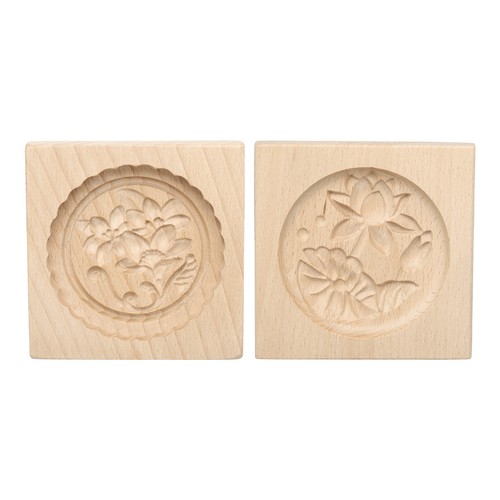 2pcs wooden cookie - wooden,