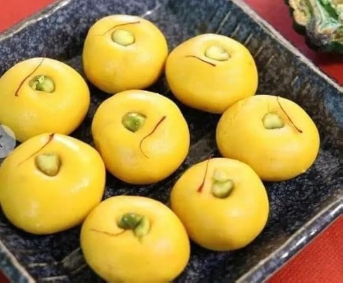 Yellow peda indian - peda, traditional