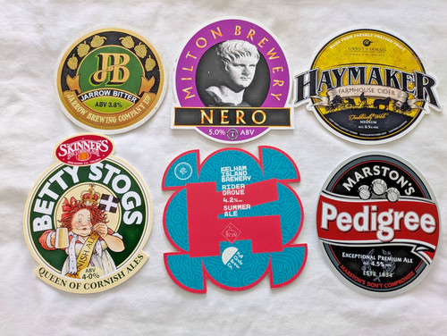 Beer pump badges - 6,