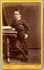 CDV BOY IN SUIT BY SMITH LEEDS
