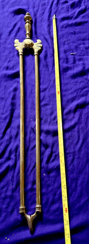Large vintage brass fire - large,