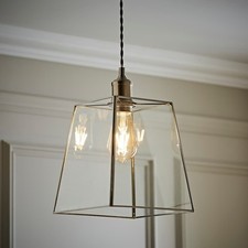 Glass Lantern Easy Fit Ceiling