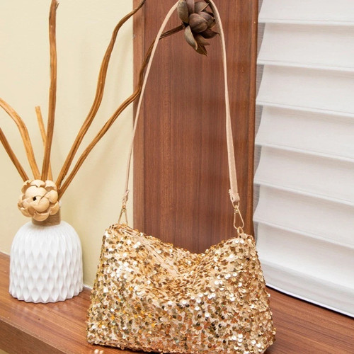 Ladies sequin handbag - sequin,
