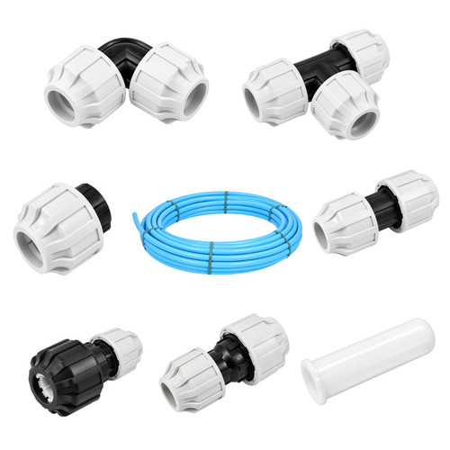 Mdpe water pipe compression - water,