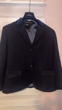 Le Beau Cheval Traditional Heavyweight Wool Navy Show Jacket Size 16