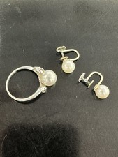 Mikimoto 14k White Gold Ring /