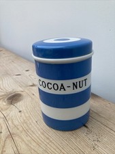 T G Green Cornishware Cocoa Nut Canister