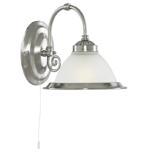 Satin chrome single lamp - satin,