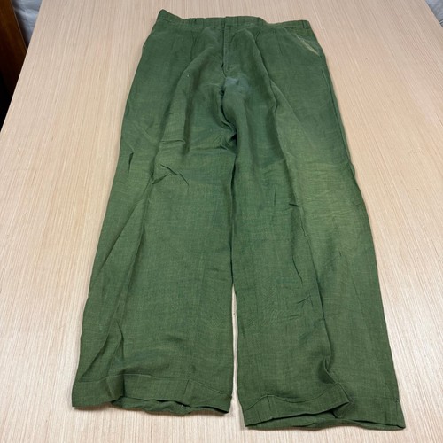 Vintage 60s linen - linen, trousers