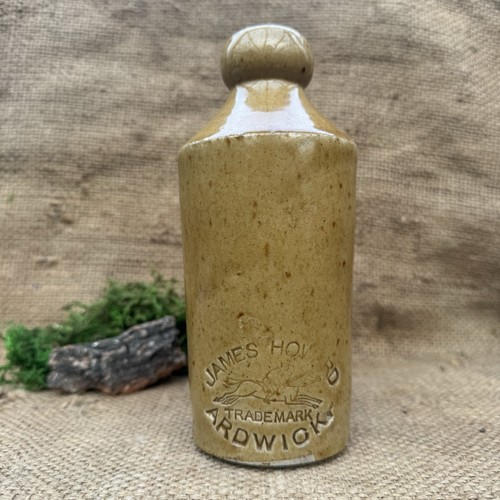 Antique stoneware ink bottle - stoneware,
