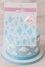 Baby Cloud cake Stencil , Food-Grade Plastic for Fondant, Buttercream