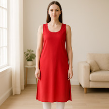 Cotton Full Slip for Kurti Long Inner Camisole Underslip for Sheer Kurtis  Dress