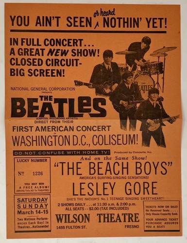Beatles original 1964 concert - beatles,