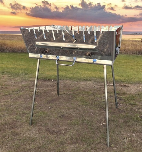 Stainless steel mangal - steel,  grill