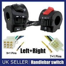 Universal 22mm 7/8" Motorcycle Handle Bar Switch Gear Light Indicator Control UK