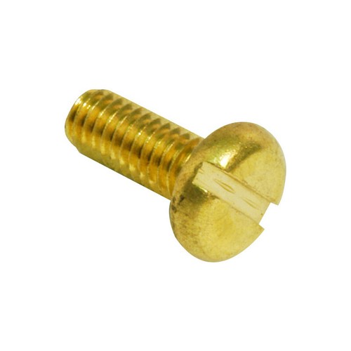 Brass screws slotted pan - m4,